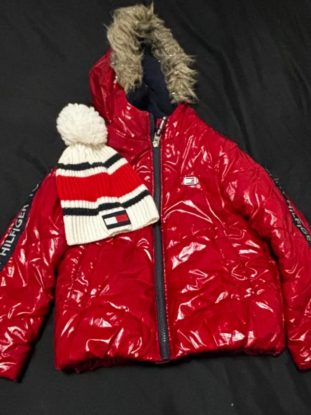 Tommy Hilfiger winter coat and hat